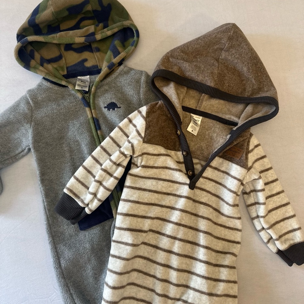 Carter's Cozy Camouflage and Striped Hoodies